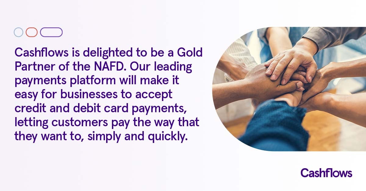 National Association of Funeral Directors names Cashflows as Gold Partner for payment services